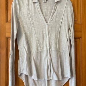 Lucky Brand Cream Button Down Shirt